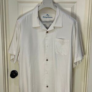 Tommy Bahama Silk Camp Shirt - "Aloha America" - XXL (white)